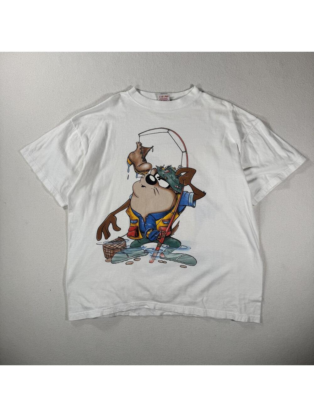 Vintage 90s Tazmanian Devil Looney Tunes Cartoon Tee